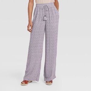 Knox Rose Women’s Wide Leg Pants Stretchy Waist